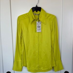 Zara Women’s Bright Button Down Shirt